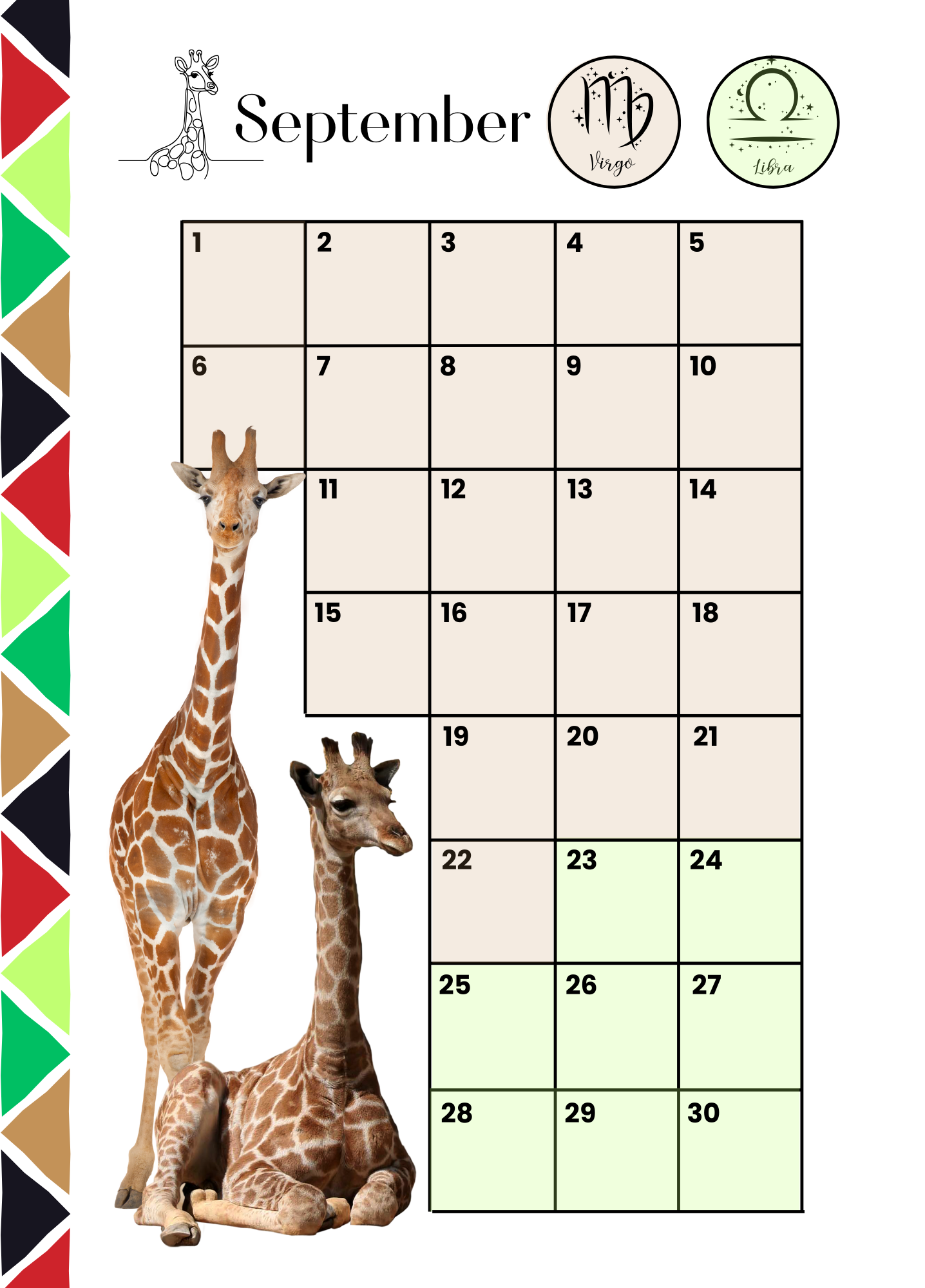 An African Wildlife Date Companion